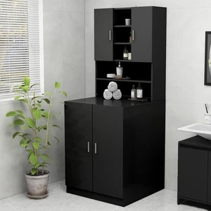 Armario de Lavadora Roble Estantería Muebles Colada Secadora Multicolor vidaXL - Imagen 1 de 90