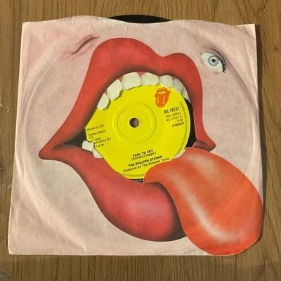 THE ROLLING STONES - FOOL TO CRY - 1976 ROLLING STONE - EX+ - Image 1 of 2