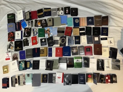 Lote de 100 muestras de fragancias de diseñador de colonia para hombre Foto 1 de 4