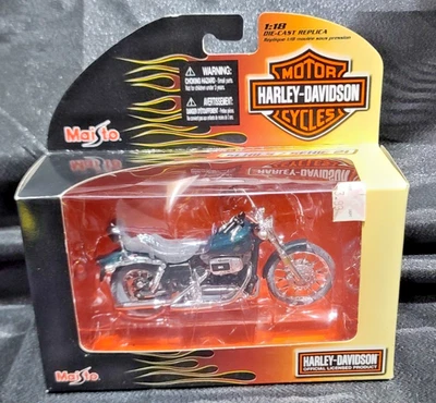 MAISTO 1980 FXWG 宽滑翔 Harley Davidson 1/18 压铸金属系列 21 — 第 1/2 张图片