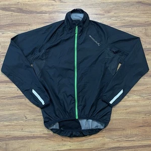 Endura Xtract Jacket Mens Small Black Full Zip Cycling Waterproof Lightweight - Picture 1 of 11