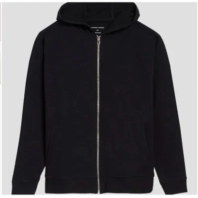 Sudadera con Capucha Universal Standard Fundamental French Terry Cremallera 4XS 00 0 NUEVA CON ETIQUETAS Negra Foto 1 de 4