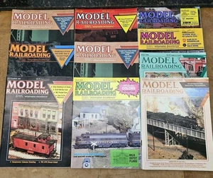 Vintage MODEL RAILROADING Magazines LOT Trains Locomotives 1989-1990 - Picture 1 of 3