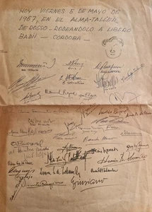Manuscrito colectivo en torno a Líbero Badíi (1967) - Picture 1 of 1