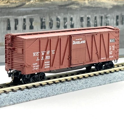 Micro-Trains 28110 N Scale Nashville Chattanooga St Louis OB Wood Boxcar 15994 Foto 1 de 4