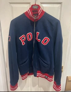 Ralph Lauren Polo Men's Vintage Jacket. Swiss 🇨🇭 Made Blue And Red. - Picture 1 of 7