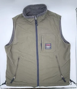 Vintage Abercrombie & Fitch Weste Herren XL Grün Y2K Full Zip Fleecejacke - Bild 1 von 5