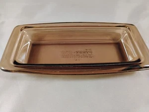 Vintage PYREX Amber Glass Butter Dish 72-B Replacement Tray - Picture 1 of 3