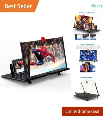 20inch Mobile Phone Screen Magnifier HD Projector for Movies Videos Gaming - Image 1 of 4