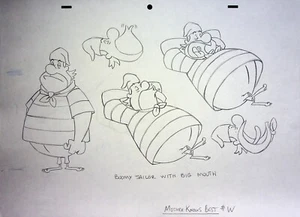 Celda modelo dibujada a mano Robinson Sucroe (Robinson Sucroë) 1994 producción de animación - Imagen 1 de 2