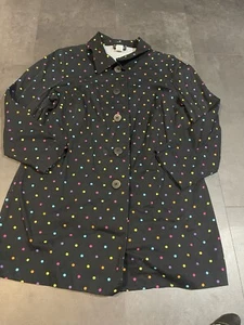 Tara Jones geknöpfter gepunkteter Mantel Blazer leichte Jacke Übergröße 1X. D-324 - Bild 1 von 8