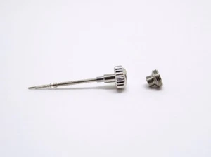18k White Gold Rolex Date Datejust Crown & Stem Mono Blanc Watch Part 5.3mm 2130 - Picture 1 of 3
