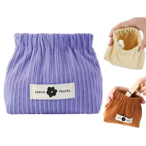 Organizador elástico de corbata para el cabello de pana, bolsa de almacenamiento de lápiz labial elástica I1C2 - Imagen 1 de 21
