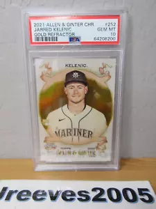 2021 Topps Allen & Ginter Chrome Jarred Kelenic #252 Gold Refractor /50 - PSA 10 - Picture 1 of 4