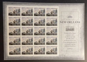 War of 1812 Battle of New Orleans US Postage 20 Stamps Full Page Mint 2014 - Picture 1 of 2
