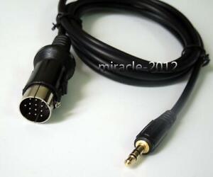 Car Stereo 3.5mm Male Aux Cable For Kenwood 13-pin DDX5022 KDC-4021 KRC-379R CD