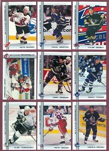 2000-01 BAP BE A PLAYER MEMORABILIA ROOKIE NHL HOCKEY CARD 127 TO 252 SEE LIST