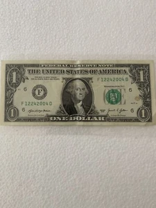 December 24, 2004 Birthday Note $1 One Dollar Bill Xmas Eve - Picture 1 of 8