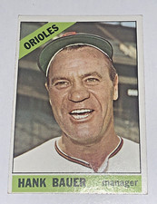 1966 Topps Baseball #229 Hank Bauer Baltimore Orioles VG-NM