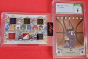 KOBE BRYANT DWYANE WADE REGGIE MILLER MCGRADY 6 JERSEY CARD #30 LEAF +KOBE CSG 9 - Picture 1 of 7