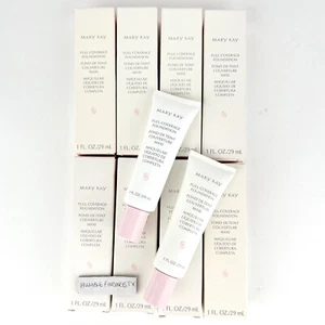 Mary Kay fondotinta copertura completa 1 oz - SCEGLI IL TUO COLORE - tubo bianco top rosa - Foto 1 di 8