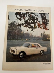 pubblicità lancia flaminia coupe pininfarina advertising anni 60 - Foto 1 di 1