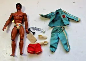 BIG JIM MATTEL ACTION FIGURE " Big Jim Olympic -Warm up " NICE FIGURE ! - Picture 1 of 6