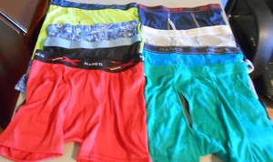 LOT # 199 NEW EIGHT PR BOYS BOXER BRIEFS SIZE LG HANES, FRUIT OF THE LOOM - Picture 1 of 1