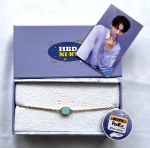 ENHYPEN NI-KI NIKI BIRTHDAY WISH BRACELET + PHOTOCARD NEW - Picture 1 of 7