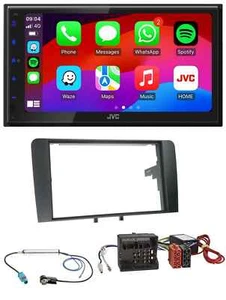 JVC Bluetooth 2DIN MP3 DAB USB Autoradio für Audi A3 8P 2003-2012 Aktivsystem Qu - Bild 1 von 10