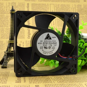 Delta EFB1324SHE 24V 1.38A 12738 12.7CM axial flow ball inverter cooling fan - Picture 1 of 5
