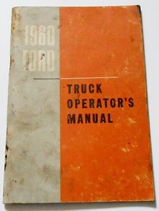 1960 FORD TRUCK OPERATOR'S MANUAL - Bild 1 von 8