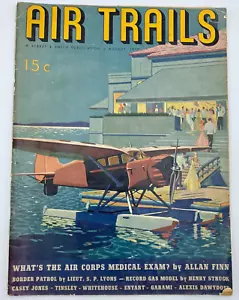 Vtg Air Trails Magazine August 1939 Planes Flying Aircraft - Picture 1 of 5