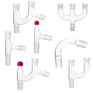 Varieties of Glass Distillation Distilling Head with Standard Joints Adapter - Picture 1 of 22