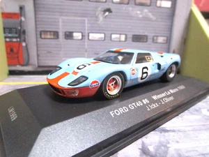 FORD GT40 V8 24h Le Mans 1969 Winner #6 Ickx Oliver Gulf IXO LM Edit SP 1:43 - Foto 1 di 5