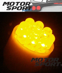 7440 Super Yellow 9 LED Turn/Tail Light Bulbs 7443A 2pc - Foto 1 di 3