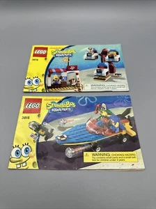 Lot Of 2 SpongeBob Squarepants LEGO Instruction Manuals 3815 And 3816 - Picture 1 of 1