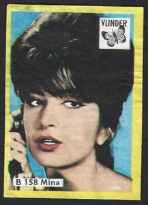 MINA MAZZINI vintage 1960s VLINDER match label - Picture 1 of 1