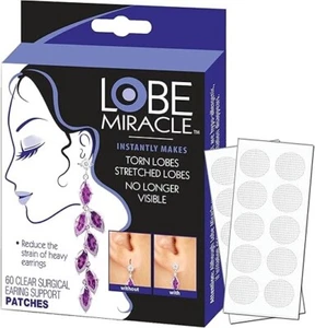 Miracle Ear Lobe Support Patches, 60/100/200/300 Count - Picture 1 of 32