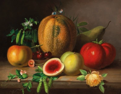 A Kitchen Still Life | Johann Georg Seitz | Romanticism Still Life Print - Image 1 of 4