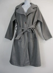 Ladies Wrapover Herringbone Style Winter Weight Coat Pockets One Size:(12-16) - Foto 1 di 35