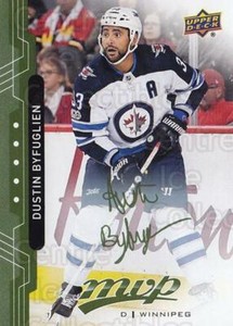 2018-19 Upper Deck MVP Green Script #152 Dustin Byfuglien