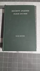 Benjamin Graham SECURITY ANALYSIS 1951 3rd edition - Picture 1 of 10
