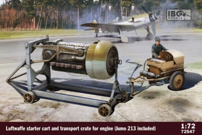 IBG72547 IBG 1/72 Luftwaffe Starter Cart & Transport Crate For Engine + Jumo 213
