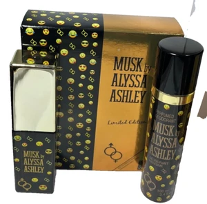 Musk by Alyssa Ashley 2 pc Limited Edition EDP & Perfumed Deodorant 1.7 NIB (941 - Picture 1 of 1