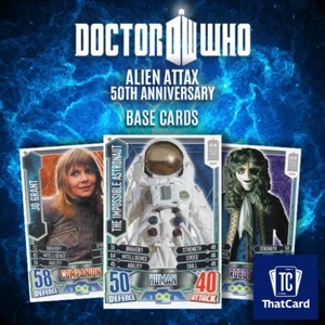 Topps Dr Doctor Who Alien Attax 50th Anniversary Common Base Cards - Pick! - Picture 1 of 1