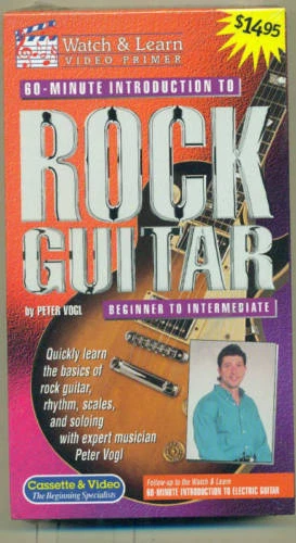WATCH & LEARN "ROCK GUITAR" BEGINNER-INTERMEDIATE VHS TAPE BRAND NEW ON SALE!! - Image 1 of 1
