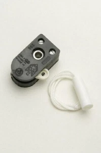 Jeani 708 2A Miniature Pull Switch with White Pull Cord and Toggle Side Pull - Picture 1 of 12