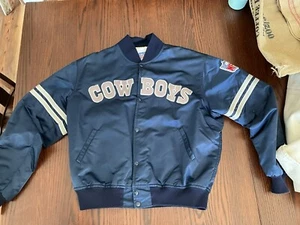 Vintage Dallas Cowboys Starter Pro Line NFL Satin Bomber Jacket Adult XL - Picture 1 of 7