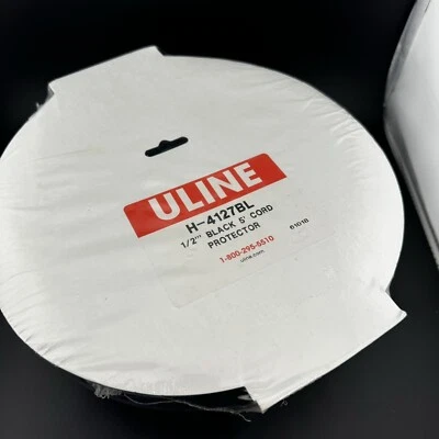 ULINE Cord Protector  - H-4127BL 1/2" BLACK 5' CORD PROTECTOR Brand New, Sealed - Image 1 of 2